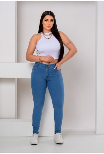 Calça Jeans Skinny Feminina Clean em PELOTAS RS