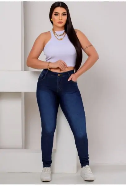 Calça Jeans Skinny Feminina Dark